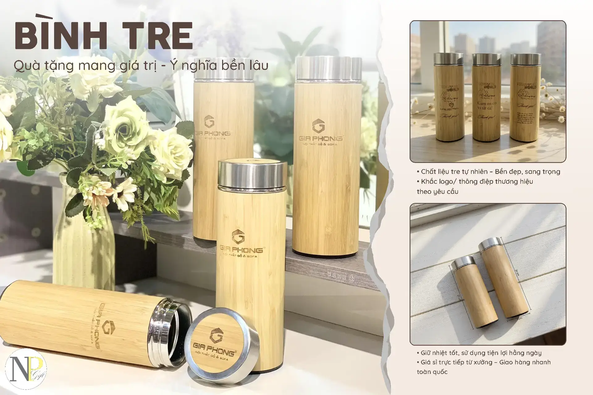 Quà tặng Bình tre