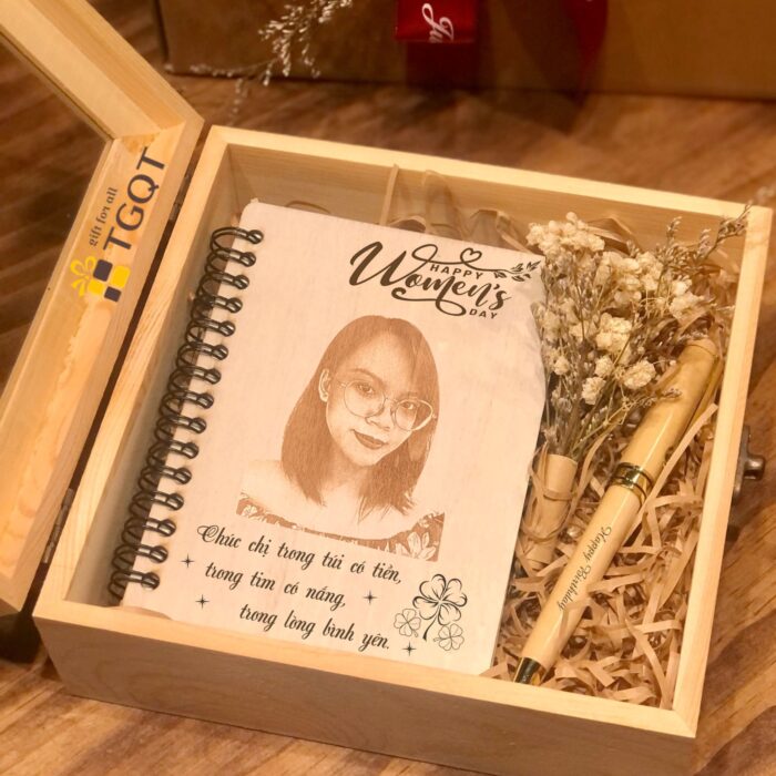 Set sổ + bút xoay